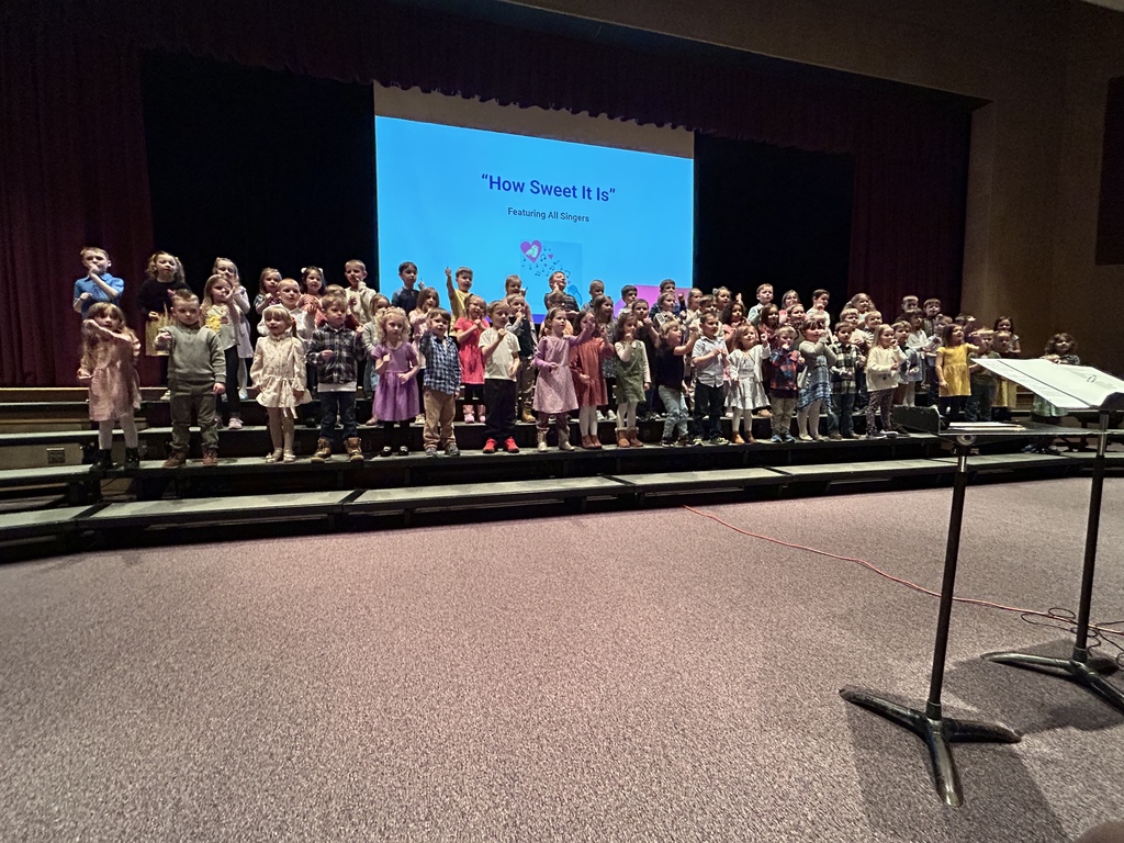 Scenes from our Kindergarten Rhythm Band concert March 20.