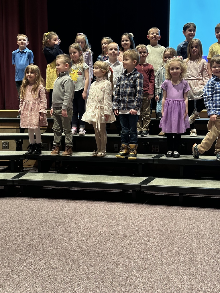 Scenes from our Kindergarten Rhythm Band concert March 20.