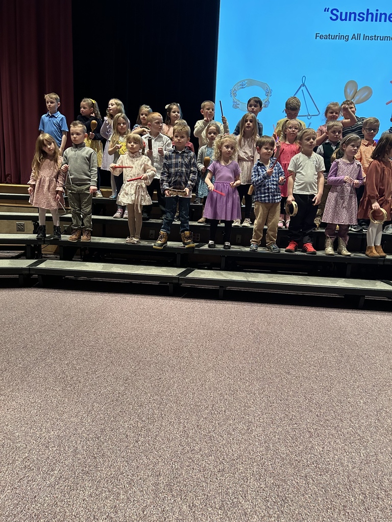 Scenes from our Kindergarten Rhythm Band concert March 20.