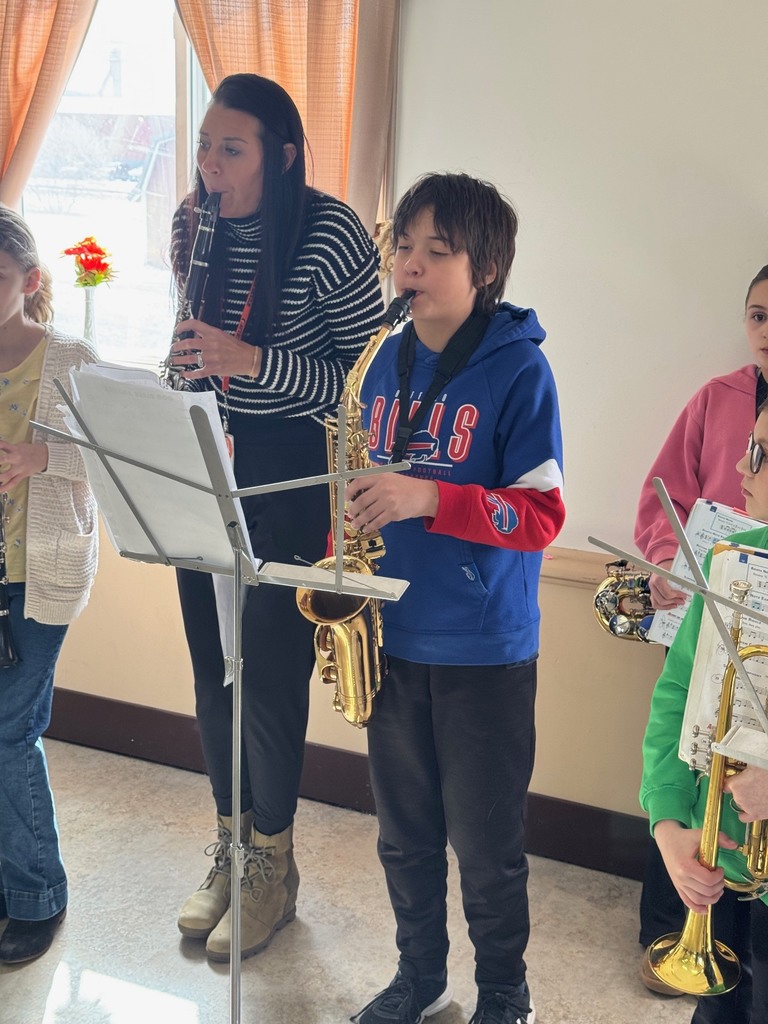 Scenes from our middle schoolers’ Easter egg-painting outing with local senior citizens last week. 