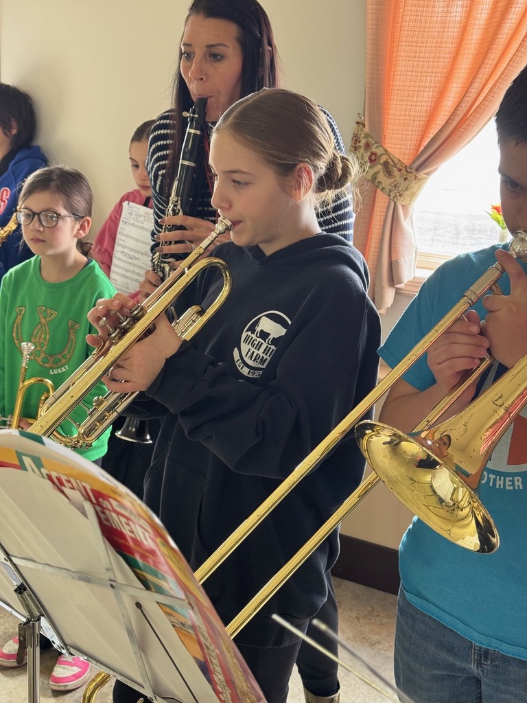 Scenes from our middle schoolers’ Easter egg-painting outing with local senior citizens last week. 