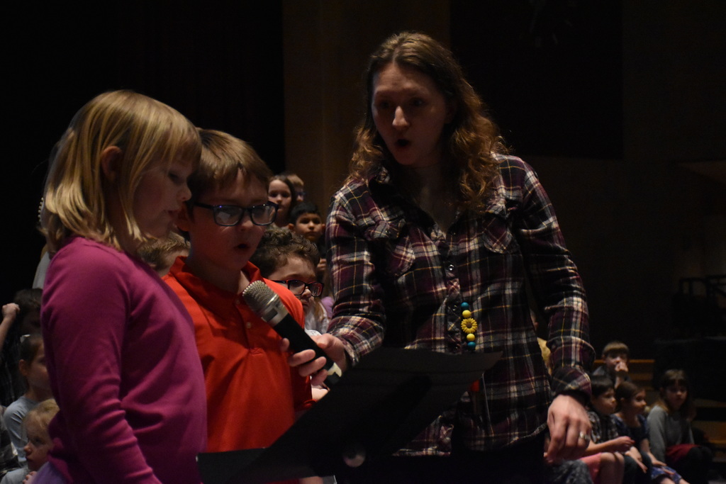 Scenes from our second graders’ folk music concert Thursday, March 26. 