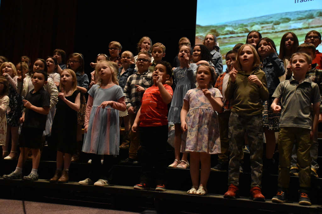 Scenes from our second graders’ folk music concert Thursday, March 26. 