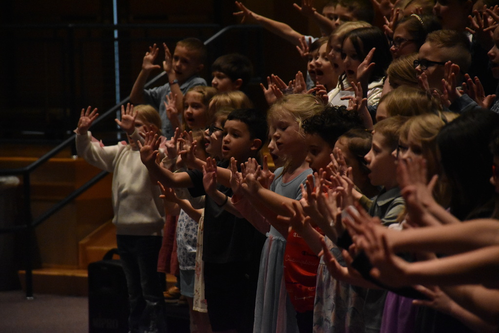 Scenes from our second graders’ folk music concert Thursday, March 26. 