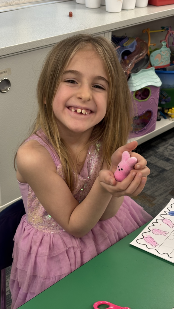 Scenes from peep day in Kristin Janes’ kindergarten class. 