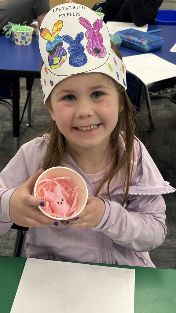 Scenes from peep day in Kristin Janes’ kindergarten class. 