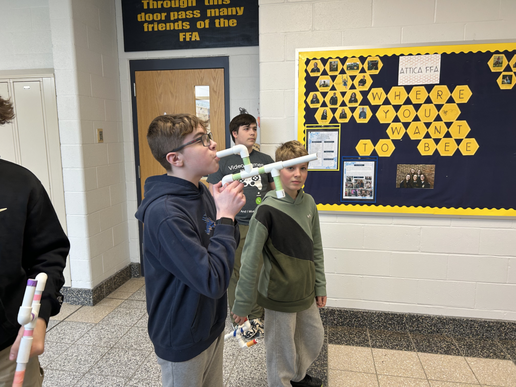 Scenes from Ms. Alyssa Wright’s students’ marshmallow launcher testing last week.