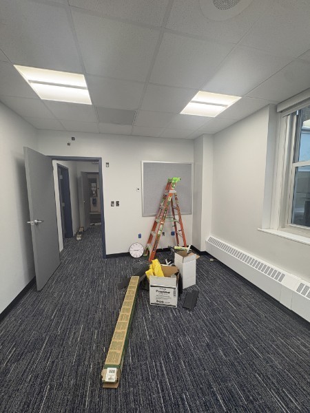 Capital project progress at Attica Elementary School as of April 2, 2026.