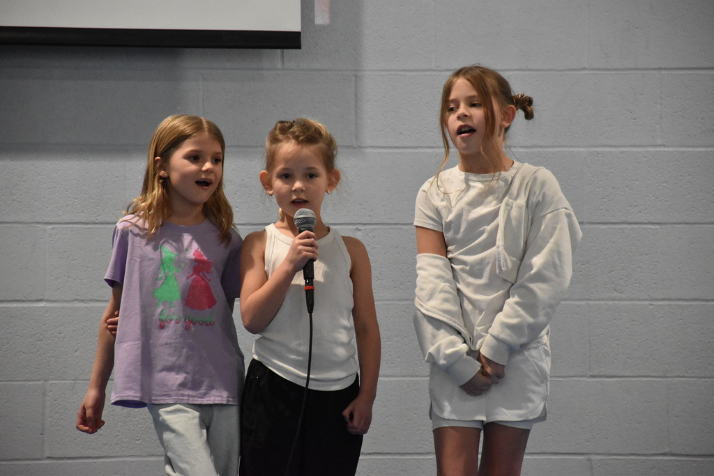 Scenes from our elementary school’s annual talent show last week. 
