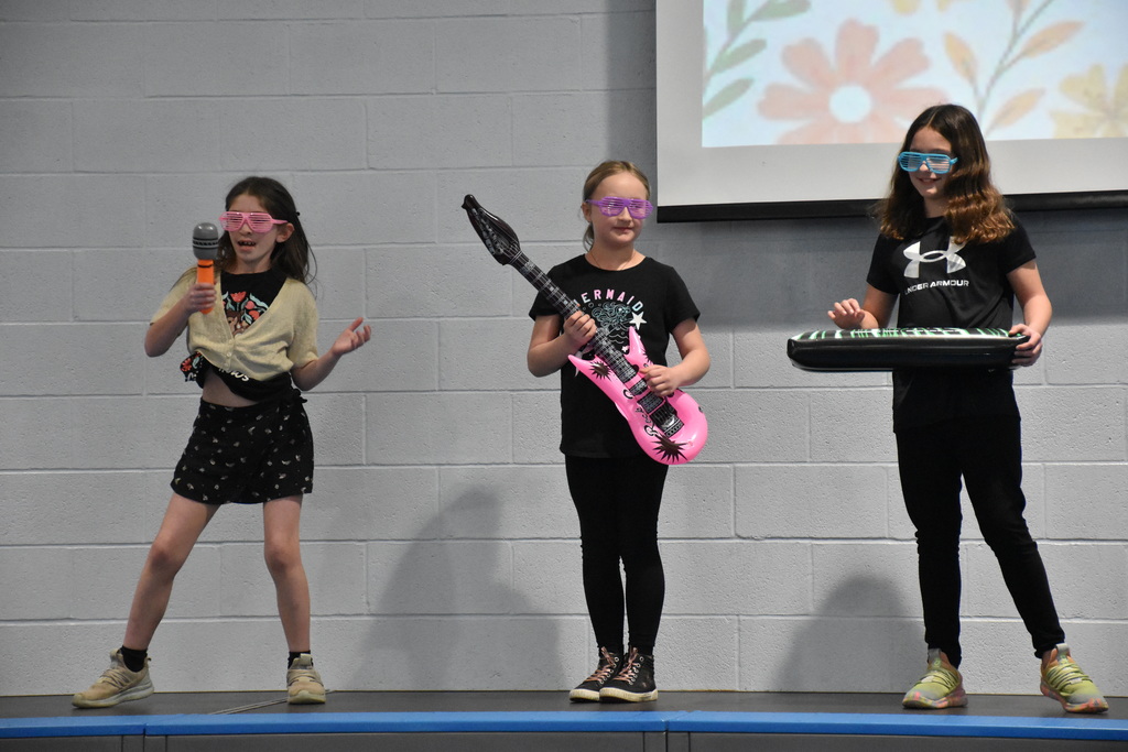 Scenes from our elementary school’s annual talent show last week. 