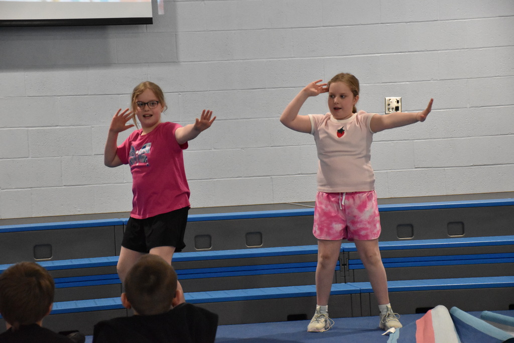 Scenes from our elementary school’s annual talent show last week. 