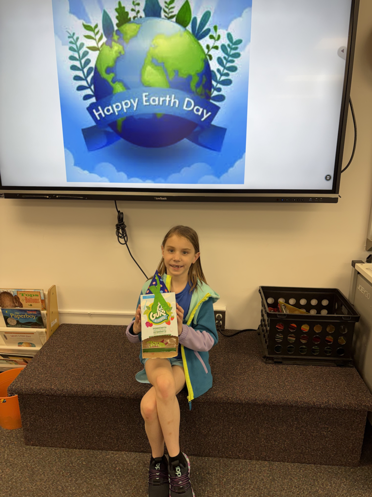 Scenes from Dylah Fagan’s first grade class’s Earth Day celebration April 22. 