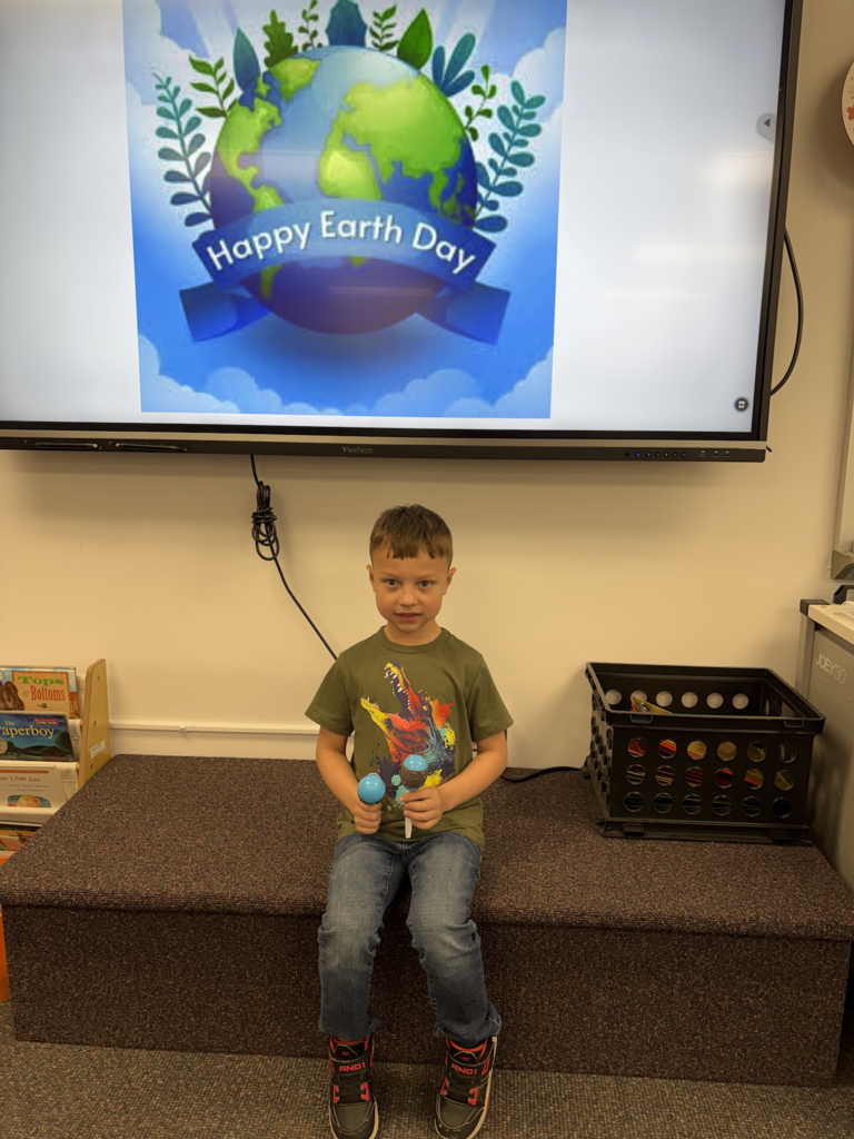 Scenes from Dylah Fagan’s first grade class’s Earth Day celebration April 22. 