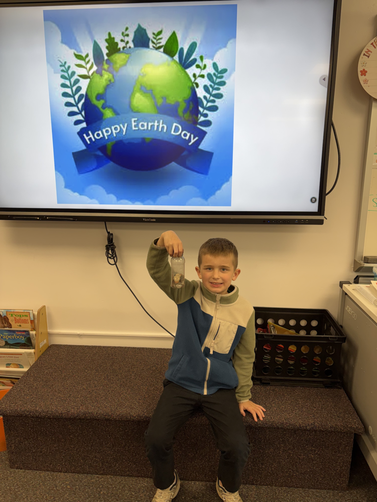 Scenes from Dylah Fagan’s first grade class’s Earth Day celebration April 22. 