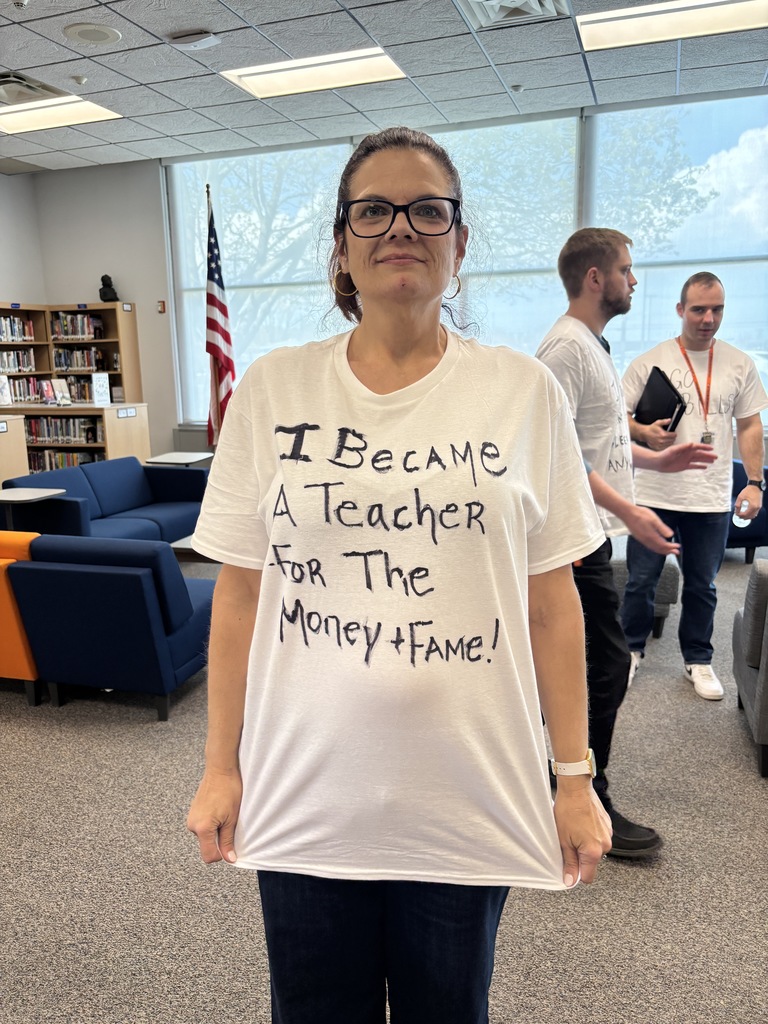 Scenes from high school staff’s underground spirit week last week. 