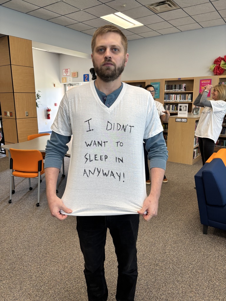 Scenes from high school staff’s underground spirit week last week. 