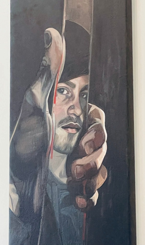 Scenes from the opening reception for Attica alumnus Eugene Sims’s new show, “Perform@tive,” April 24 at Beebe’s on the Square in downtown Buffalo. 