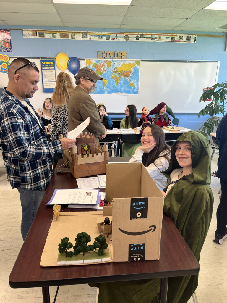 Scenes from our 6th grade Medieval Fair May 15.