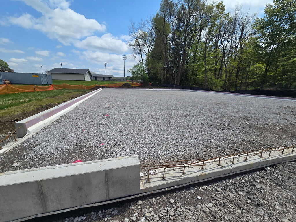 Capital project progress at Attica Elementary School as of May 7, 2026.