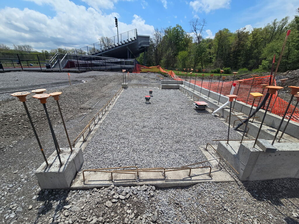 Capital project progress at Attica Elementary School as of May 7, 2026.