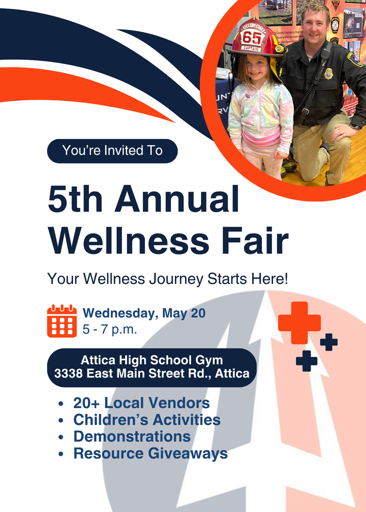 Wellness Fair informational flier.
