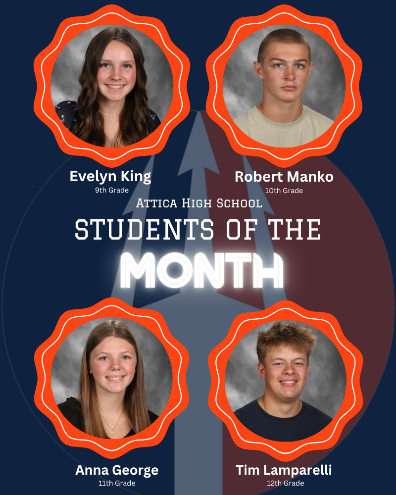Student of the Month graphic.