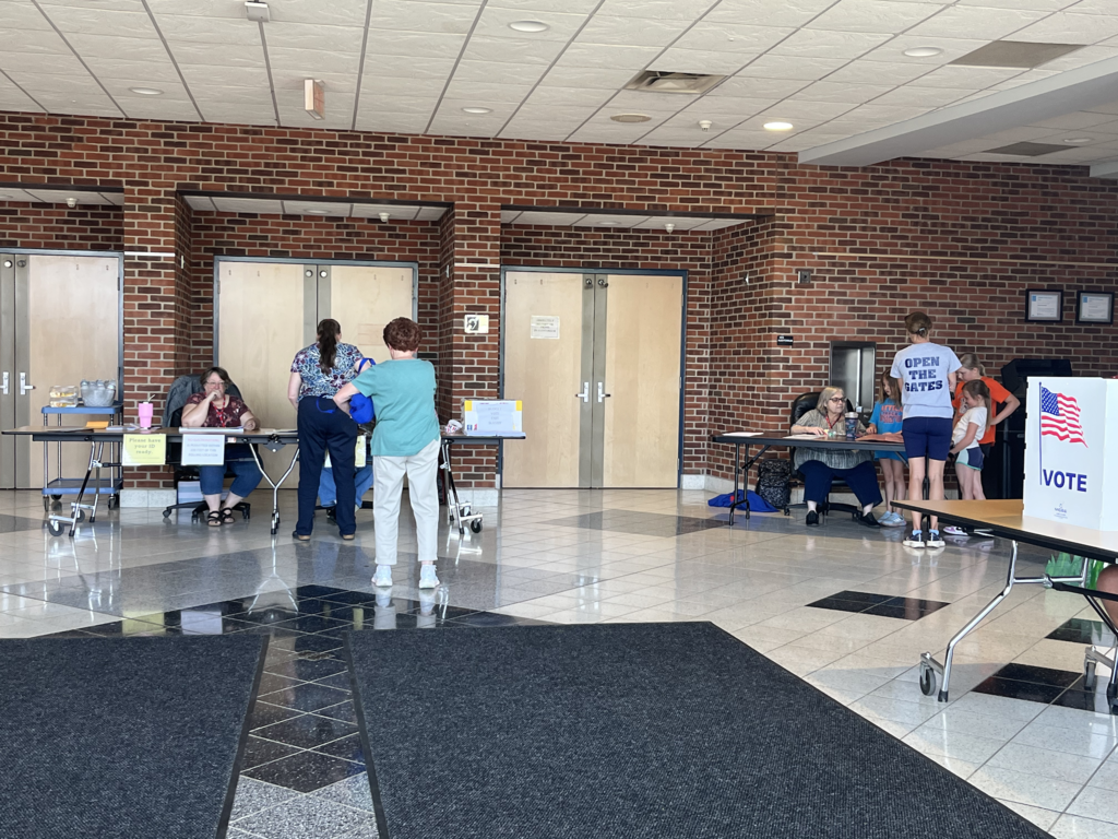 Scenes from our polling location inside our Performing Arts Center Lobby.