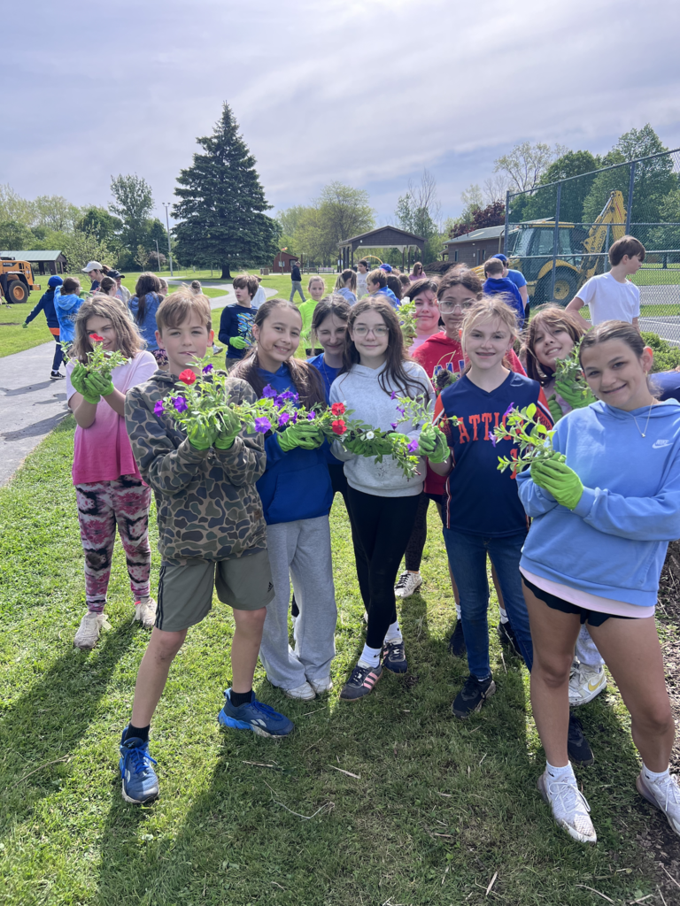 Scenes from our sixth graders’ clean up day at Attica’s Memorial Park last week. 