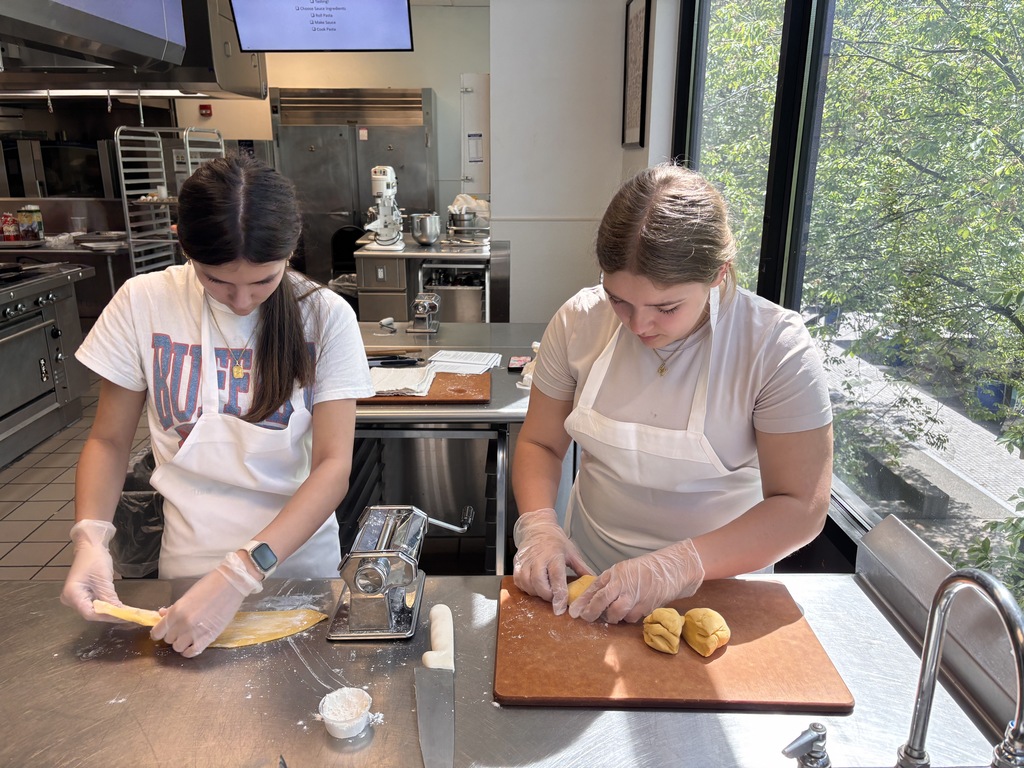Scenes from Mrs. Becky Sphar’s foods on your own class’s field trip to the Niagara Falls Culinary Institute last week. 