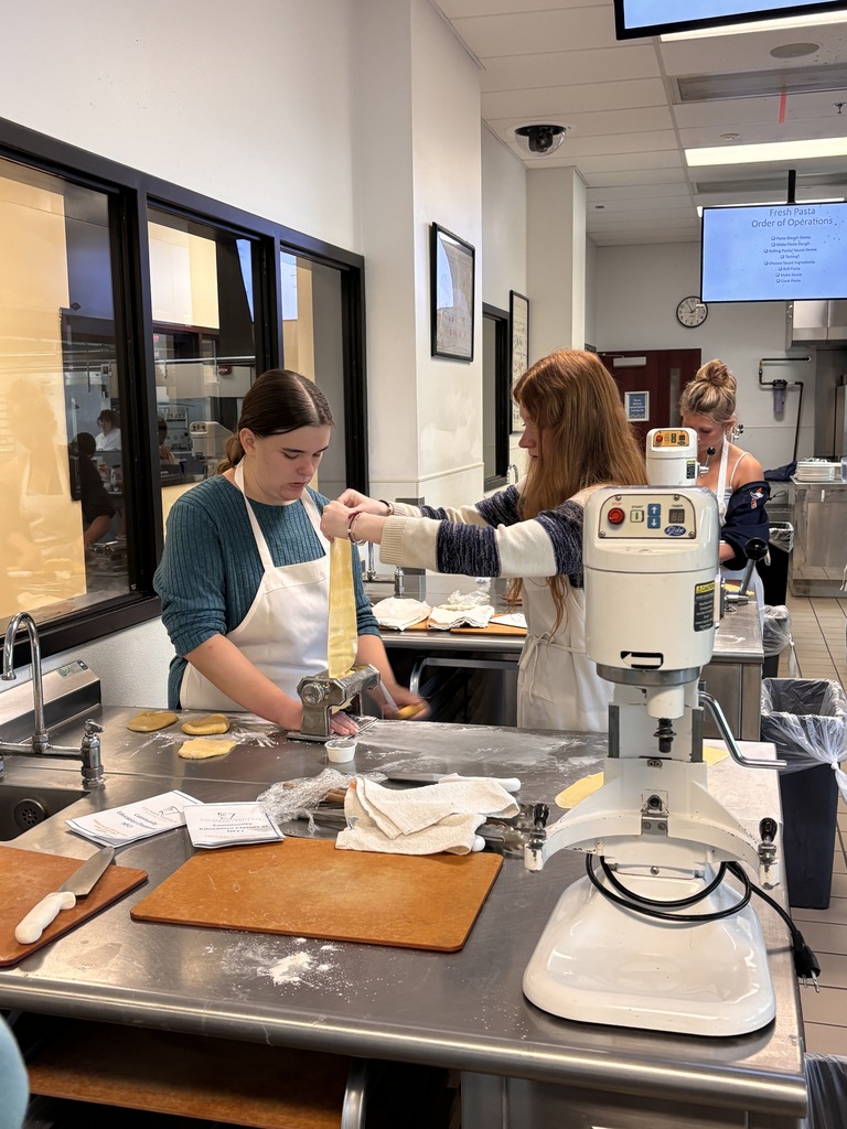 Scenes from Mrs. Becky Sphar’s foods on your own class’s field trip to the Niagara Falls Culinary Institute last week. 