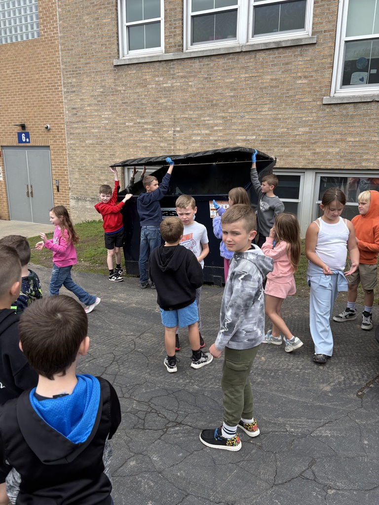 Scenes from Ms. Lauren Kocher’s third grade class’s and Mrs. Dylah Fagan’s first grade class’s service project clean up. 