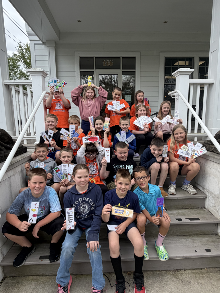 Scenes from Mrs. Susie Baker’s 3rd grade class’s field trip to Stevens Memorial Community Library yesterday. 