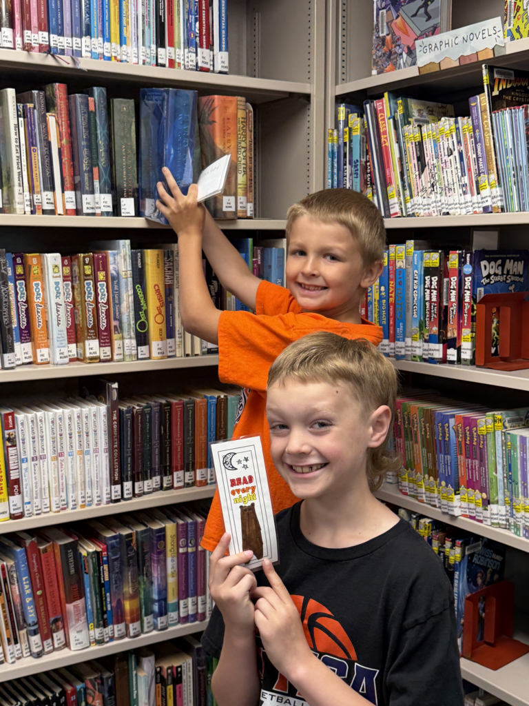 Scenes from Mrs. Susie Baker’s 3rd grade class’s field trip to Stevens Memorial Community Library yesterday. 