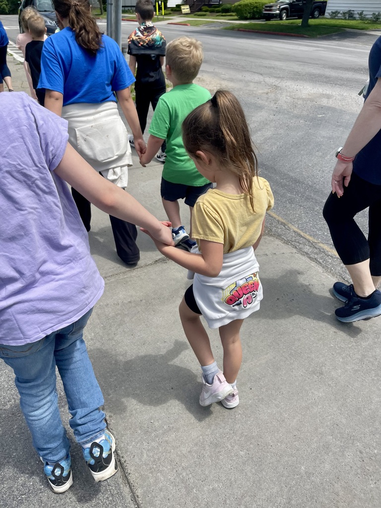 Scenes from Mrs. Katie Kennedy's fourth grade class’s and Mrs. Amanda Vilagy's kindergarten class’s walking field trip to Stevens Memorial Community Library Friday. 