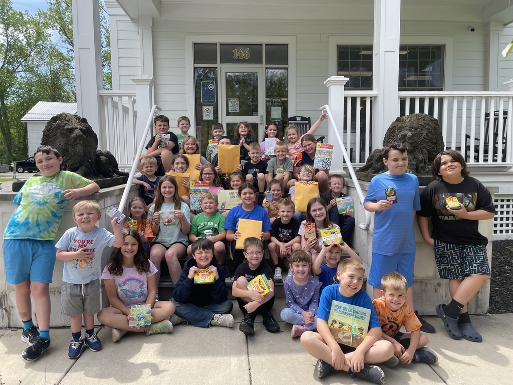 Scenes from Mrs. Katie Kennedy's fourth grade class’s and Mrs. Amanda Vilagy's kindergarten class’s walking field trip to Stevens Memorial Community Library Friday. 