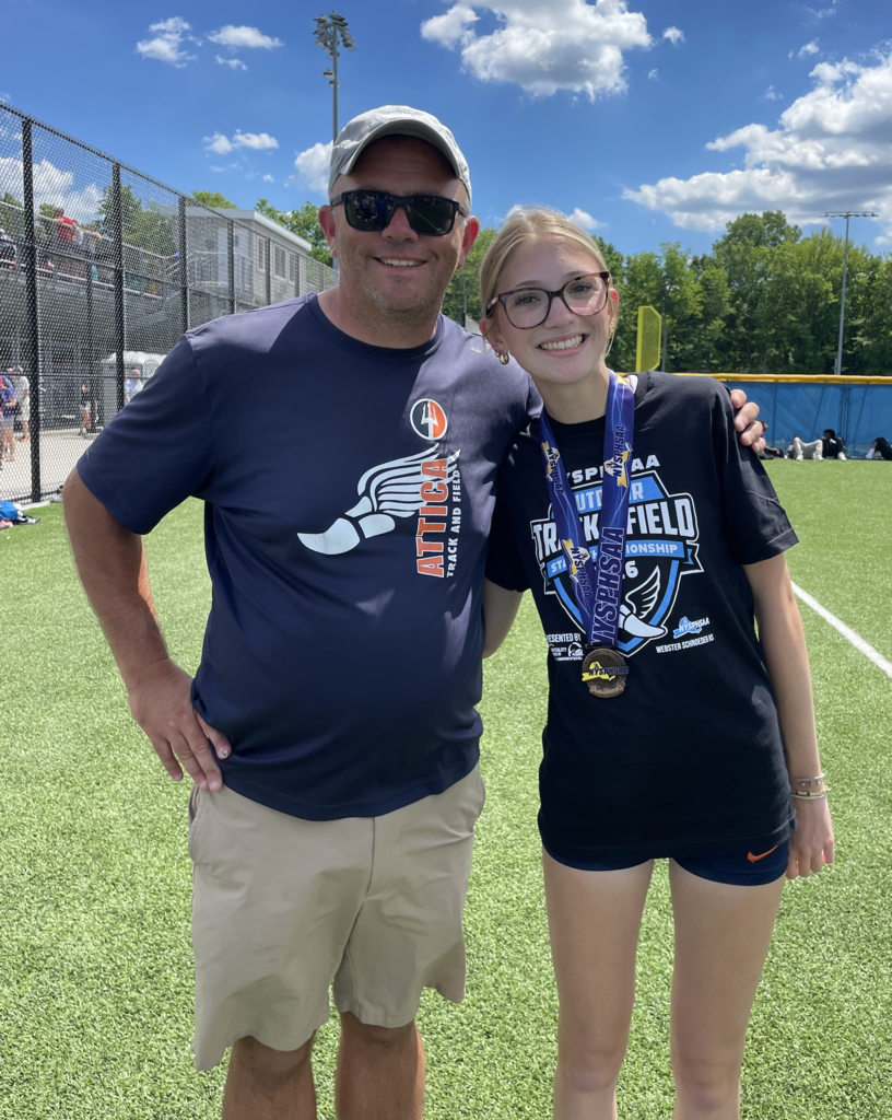 Scenes from the New York State Track and Field Championships this weekend at Webster Schroeder High School.