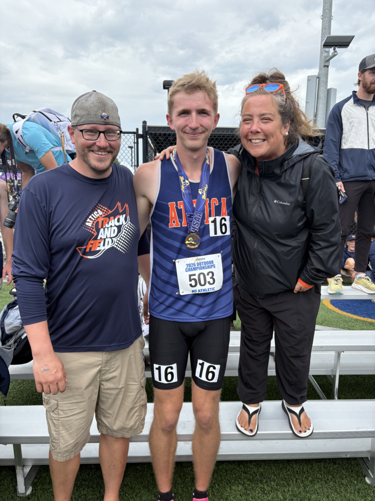 Scenes from the New York State Track and Field Championships this weekend at Webster Schroeder High School.
