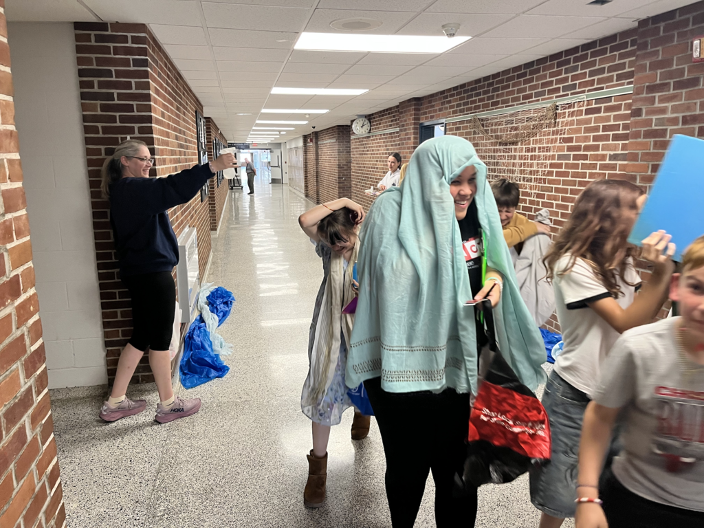 Scenes from our 6th graders’ Silk Road activity last week. 