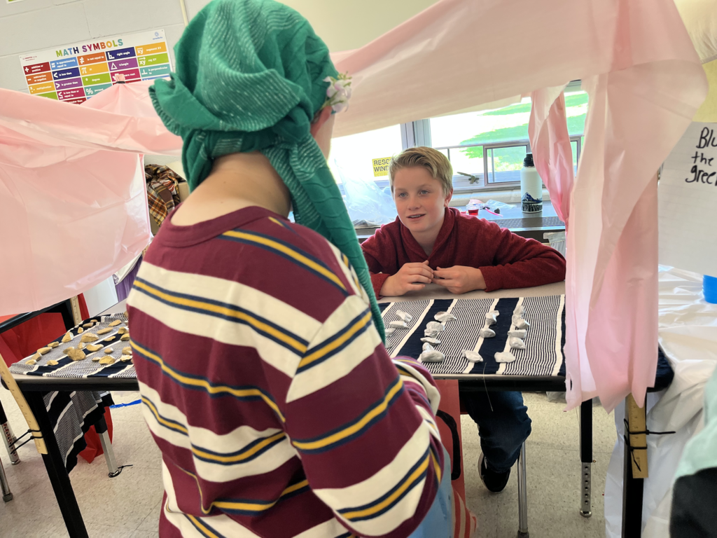 Scenes from our 6th graders’ Silk Road activity last week. 