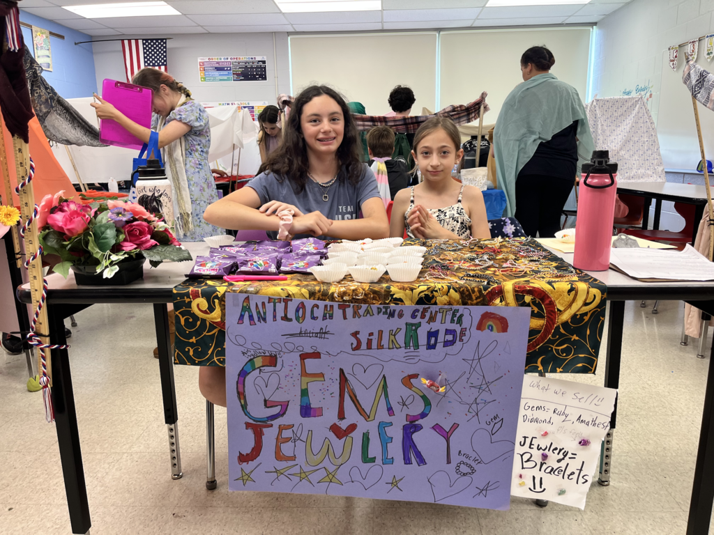 Scenes from our 6th graders’ Silk Road activity last week. 