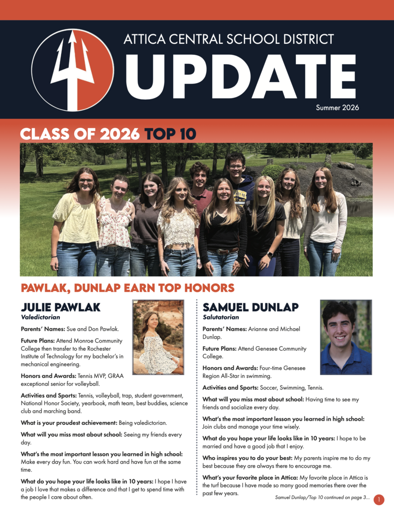 Newsletter cover.