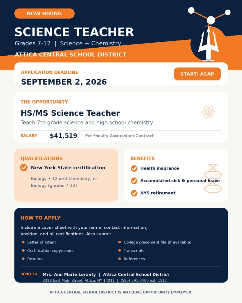 HS/MS Science Teacher Grades 7-12