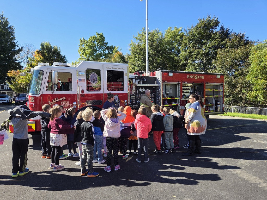 Thank you to Attica Fire Department and all neighboring departments that took the time to spend the day with our elementary students and teach them the importance of fire safety information!