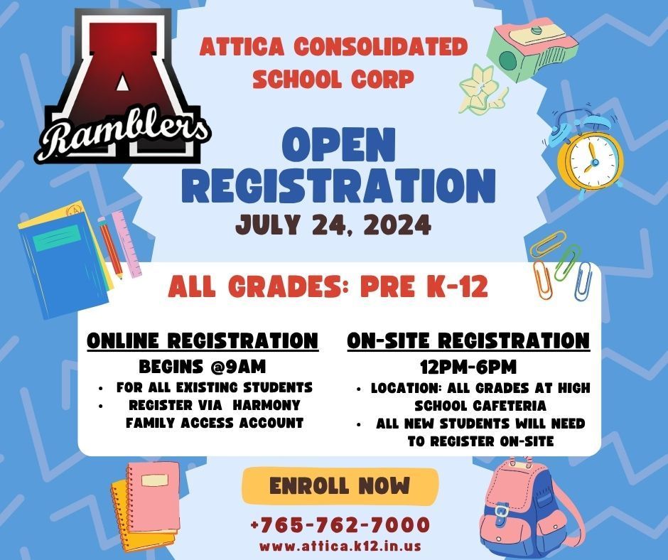 OPEN REGISTRATION