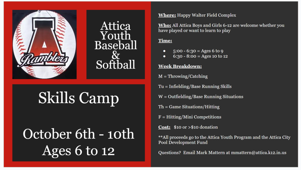 Skills Camp for Girls and Boys ages 6 to 12 years old