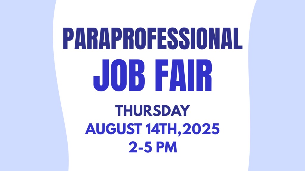 Paraprofessional Job Fair banner