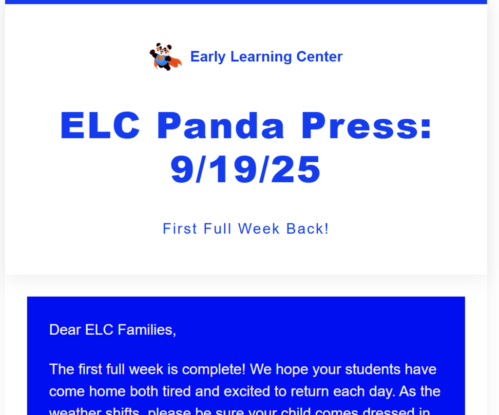 ELC Panda Press Screenshot