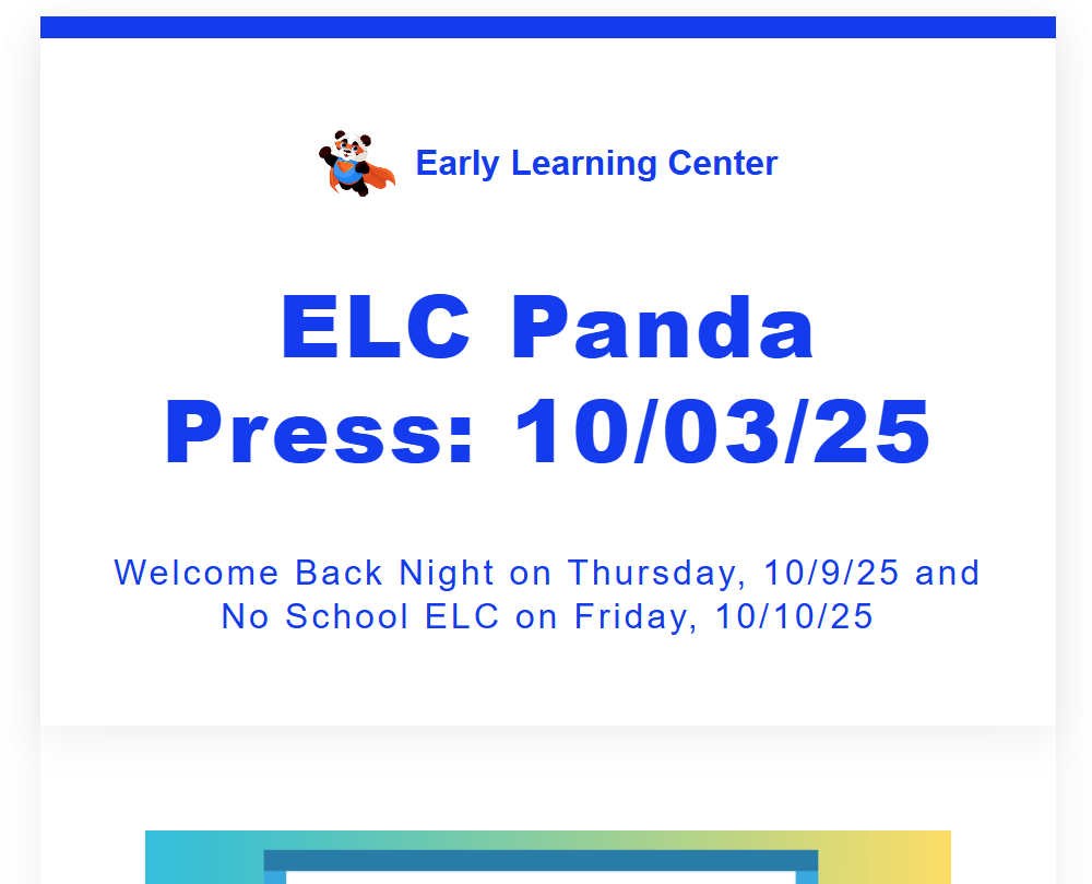 ELC  Panda Press 10/3/25