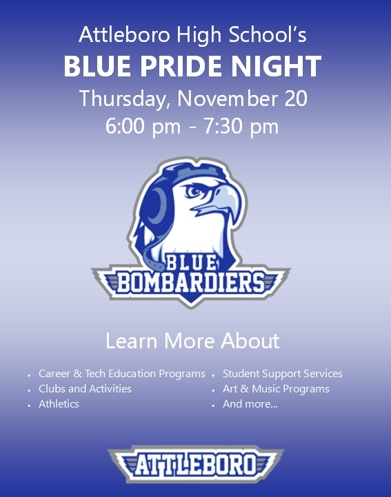 blue pride night flyer