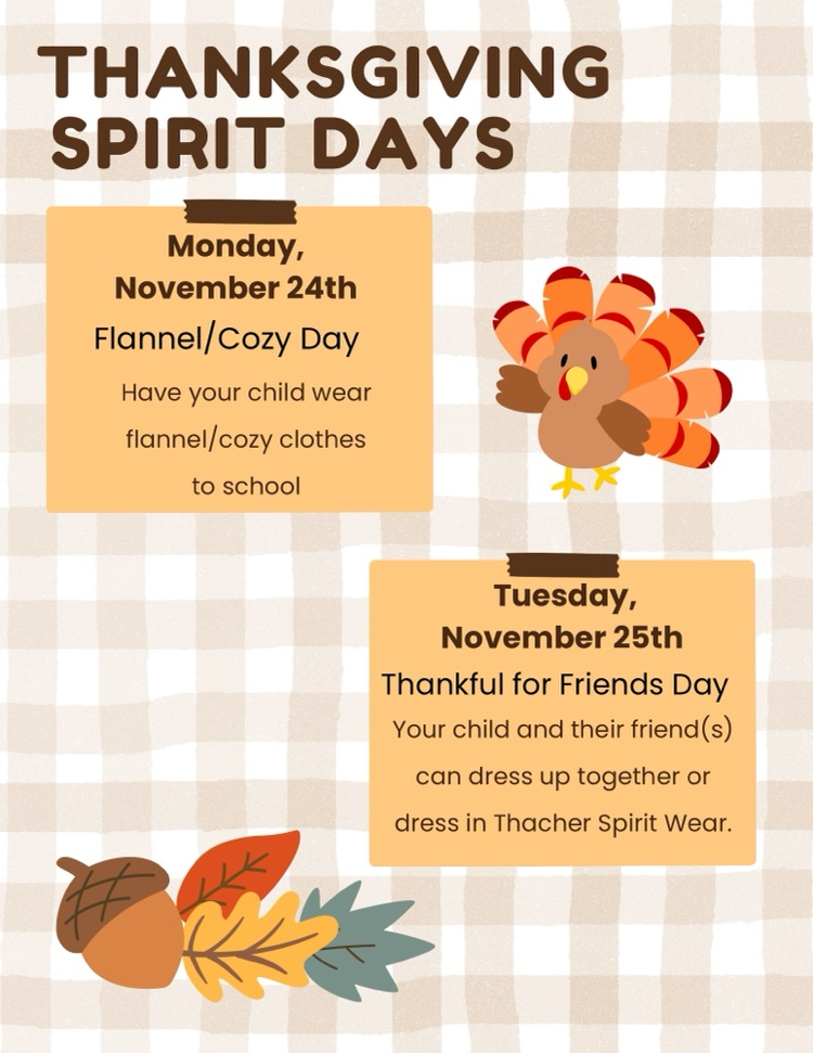 Thanksgiving spirit days 